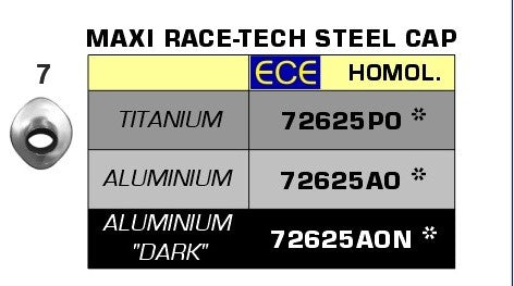 Exhaust Muffler Silencer Arrow Maxi Race-Tech Dark Aluminum End Cap Stainless Steel Ece Euro4 Approved