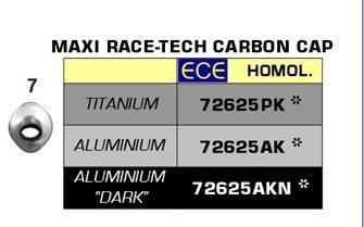 Tailpipe Maxi Race-Tech Titanium Cap Carbon Ece Euro4