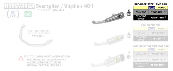Street Nichrom Pro-Race silencer, Endcap Stainless, ECE Homologated, Included DB-Killer