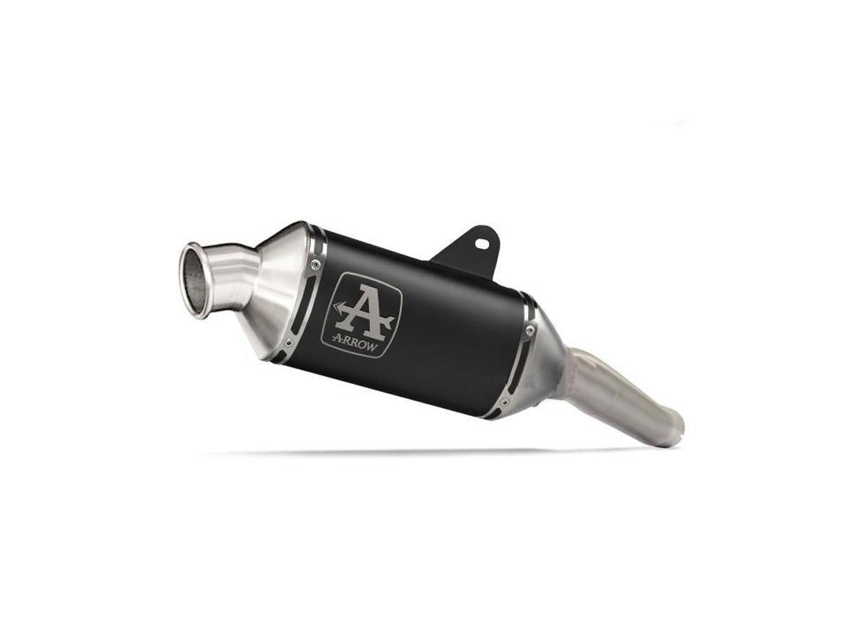 Indy-Race Omologated Slip-On Dark Aluminium Steel End Cap