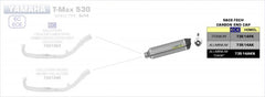 HOMOLOGATED RACE-TECH TITANIUM SILENCER WITH CARBON END CAP FOR ARROW COLLECTOR