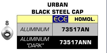 Homologated Urban Dark Aluminium Exhaust With Dark Inox Endcap For Arrow Collector