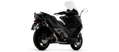 Scooter Urban aluminium Dark silencer with Dark end cap, Endcap Black Steel, ECE Homologated, Included DB-Killer