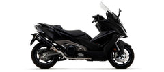 Scooter Urban aluminium Dark silencer with Dark end cap, Endcap Black Steel, ECE Homologated, Included DB-Killer