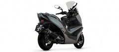 Scooter Urban aluminium Dark silencer with Dark end cap, Endcap Black Steel, ECE Homologated, Included DB-Killer