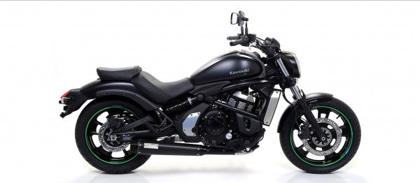 HOMOLOGATED STAINLESS STEEL DARK 2:1 "REBEL" FULL SYSTEM WITH CARBON END CAP