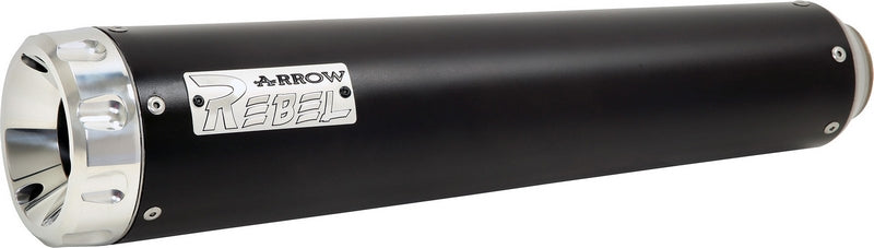 Rebel silencer with aluminium polish end cap