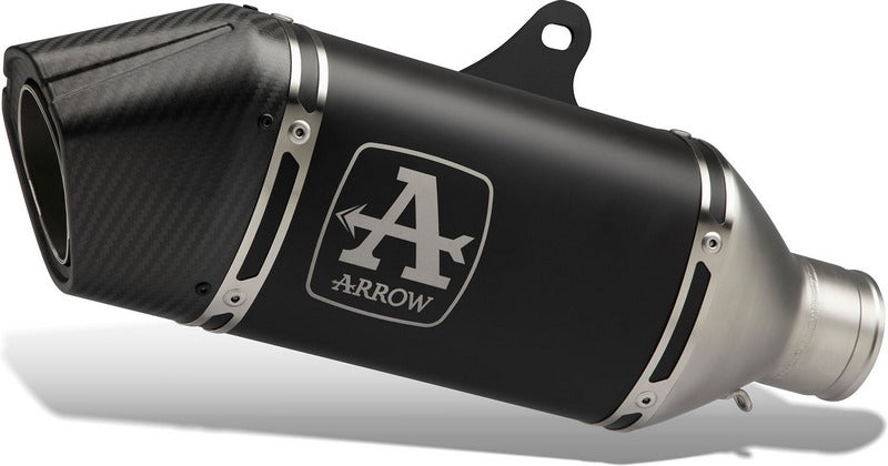Homologated full system with Veloce aluminium "Dark" silencer