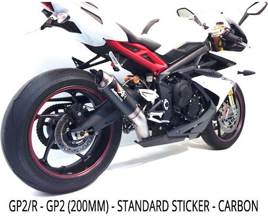 Austin Racing TRIUMPH 675 DAYTONA 2013 - 2018 GP1 & GP1R/ GP2 & GP2R SLIP ON EXHAUST | 67-triumph-675-daytona-2013-2018