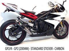 Austin Racing TRIUMPH 675 DAYTONA 2013 - 2018 GP1 & GP1R/ GP2 & GP2R SLIP ON EXHAUST | 67-triumph-675-daytona-2013-2018