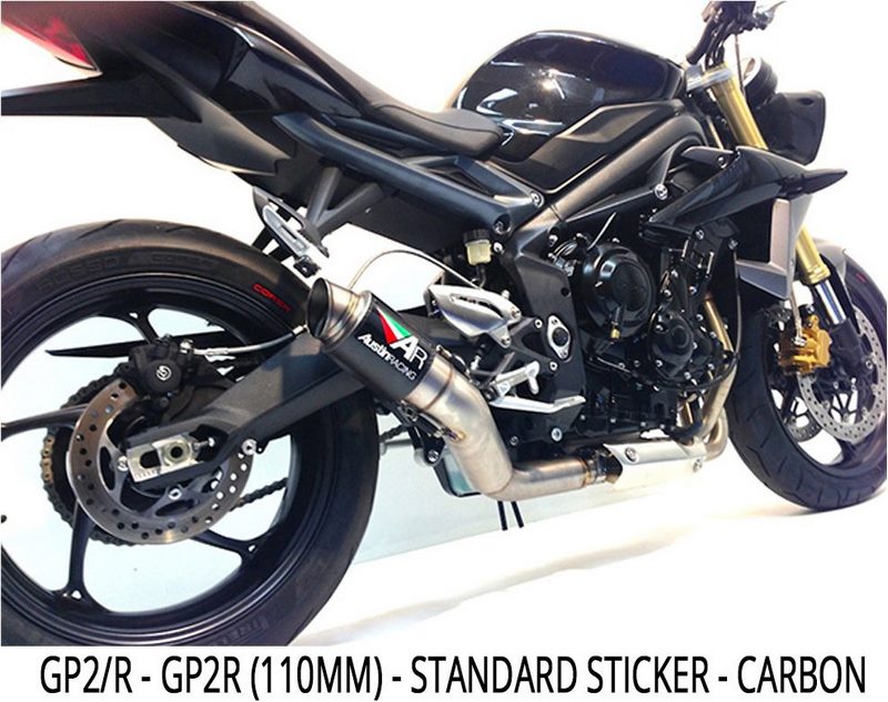 Austin Racing TRIUMPH 675 STREET TRIPLE GP1/GP1R & GP2/GP2R SLIP-ON EXHAUST SYSTEM | 69-triumph-675-street-triple
