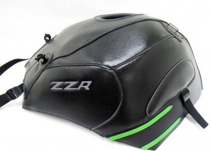 Bagster Tank Cover KAWASAKI ZZR 1400 BLACK/GRAINY MAT BLACK/PEARLY GREEN 2017 | 1635H