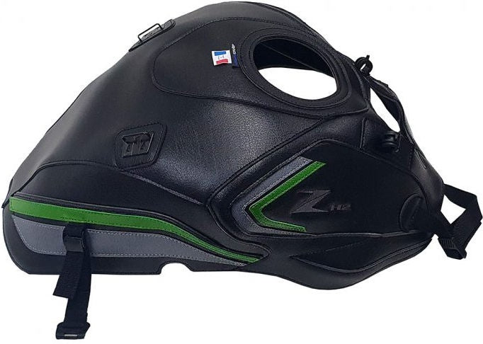 Bagster TANK COVER-KAWASAKI-BLACK / STEEL GRAY / GREEN PEARL | 1792