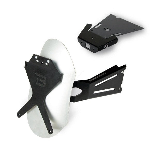 BARRACUDA MOTO LICENCE PLATE RECLINABLE TYPE “SIDE NAKED” (LICENCE PLATE + SIDE ARM) | BT1104-S