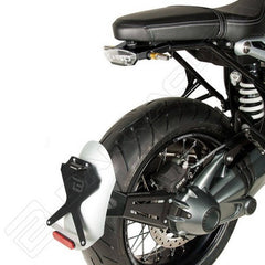 BARRACUDA MOTO LICENCE PLATE RECLINABLE TYPE “SIDE CLASSIC” (LICENCE PLATE + SIDE ARM + REAR FENDER IN SILVER) | BT1104-SC