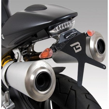 BARRACUDA MOTO LICENCE PLATE + UNDERTAIL + REAR LED LIGHT E-MARKED | DN7104-BN