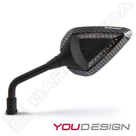 BARRACUDA MOTO INSERT "D/R-VERSION" ABS CARBON LOOK | DV-INSERT/C