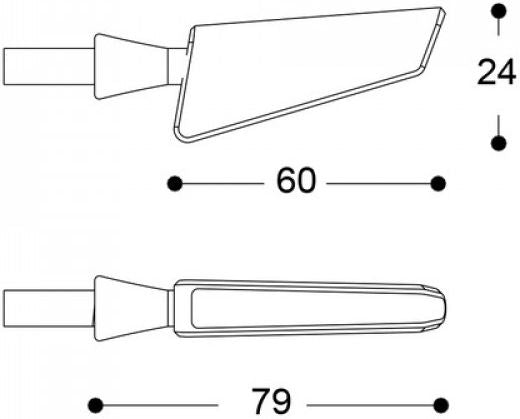 BARRACUDA SQ-LED B-LUX BLUE (pair) | N1001-BSQU