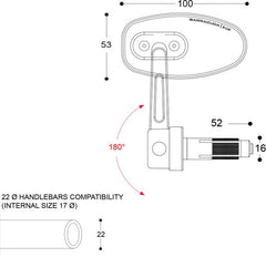 BARRACUDA SKIN-R BAR END B-LUX | N2000-SRB