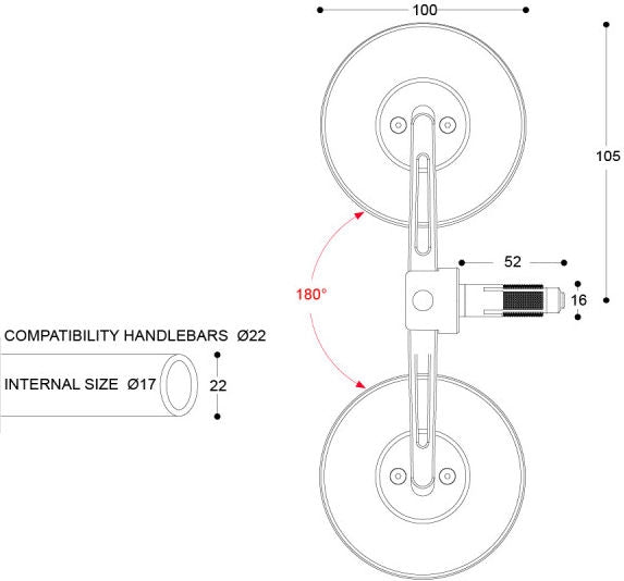 BARRACUDA SKIN-S BAR END B-LUX | N2000-SSB