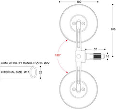BARRACUDA SKIN-S BAR END B-LUX | N2000-SSB