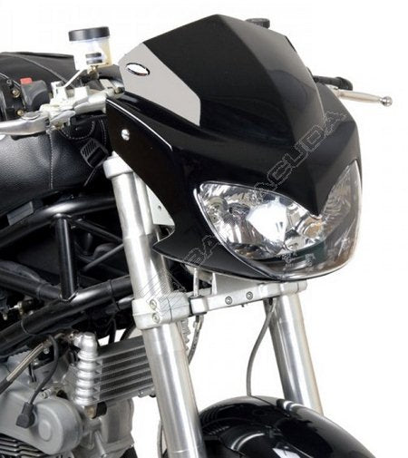 BARRACUDA MOTO HEADLIGHT “DINAMIK” E-MARKED ABS MATT BLACK | N7000