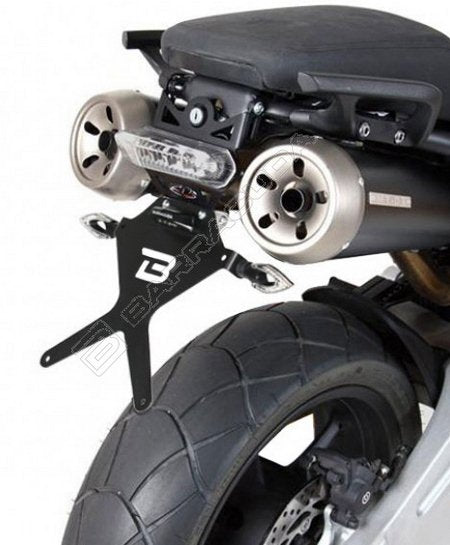 BARRACUDA MOTO KIT LICENCE PLATE RECLINABLE + REAR LED LIGHT E-MARKED | YMT6104-BN