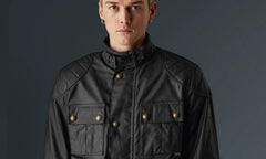 Belstaff Brooklands waxed cotton, Black | 100155-22744311
