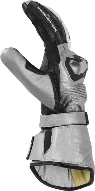 BMW Genuine Unisex Gloves M Pro Race Comp White/Silver