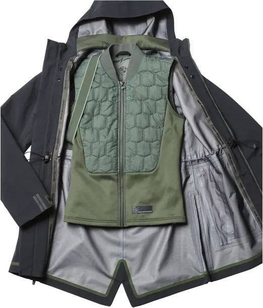 BMW Genuine Ladies Jacket Brussels GORE-TEX Grey/Blue