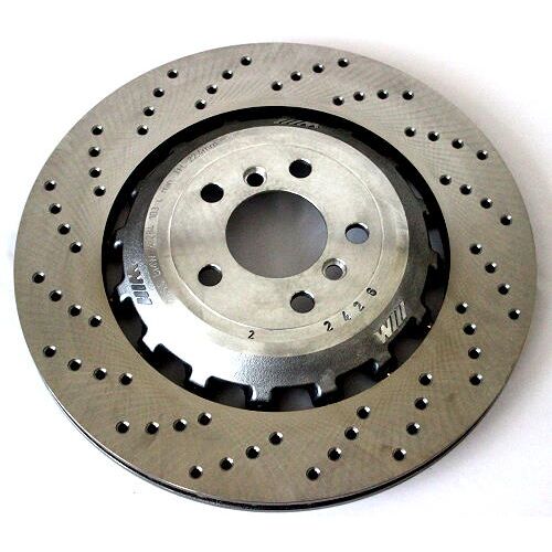 BMW Brake disc, ventilated, perforated, left, 396X24 | 34212284103