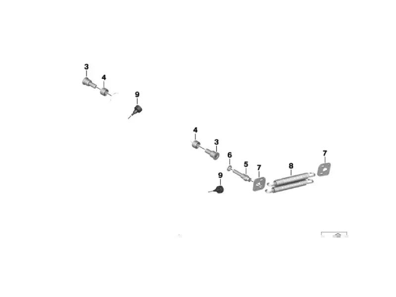 BMW Set Of Central Stand Contiguous Parts | 46521728810