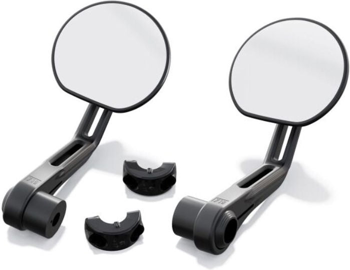 Complete Pack Of Handlebar End Mirrors Option 719 Shadow - R12 NineT - R12