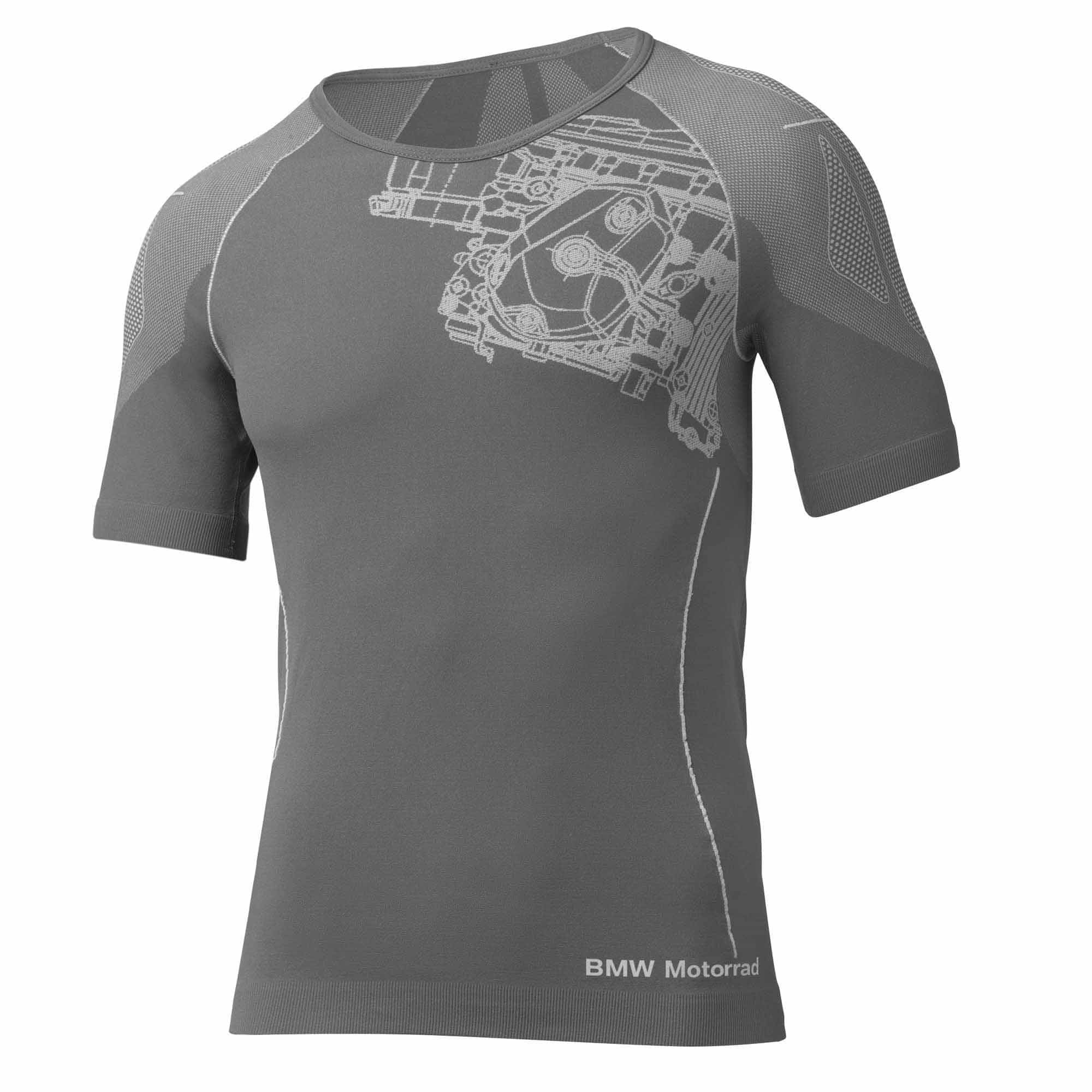 BMW Summer Functional Undergarments T-Shirt, Men'S Grey/Anthracite | 76248395436
