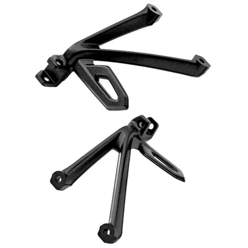 BMW Set footrest bracket black | 77422459693