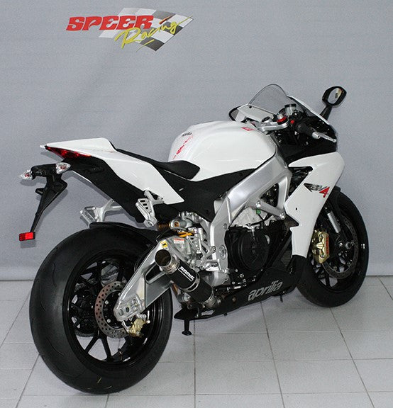 Bodis GP1, Slip-On, Stainless Steel Black for APRILIA RSV4 (2009-2014) | ARSV4-002