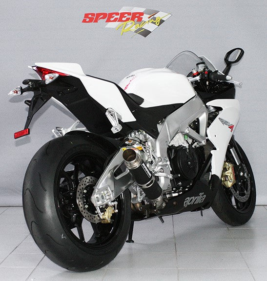 Bodis GP1, Slip-On, Stainless Steel Black for APRILIA RSV4 (2009-2014) | ARSV4-002
