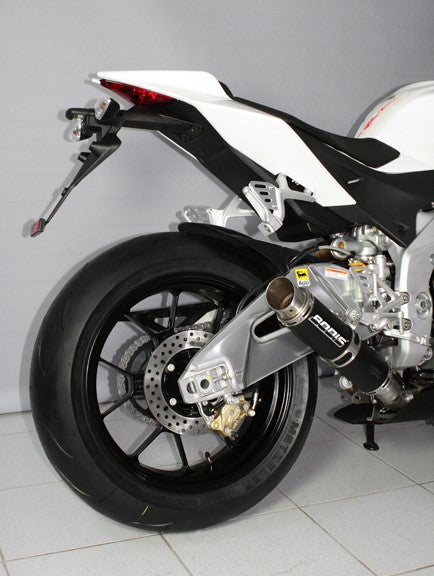 Bodis GP1, Slip-On, Stainless Steel Black for APRILIA RSV4 (2009-2014) | ARSV4-002