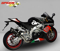 Bodis P-TEC II, Slip-On, Stainless Steel Black for APRILIA RSV4 (2015-2016) | ARSV4-012