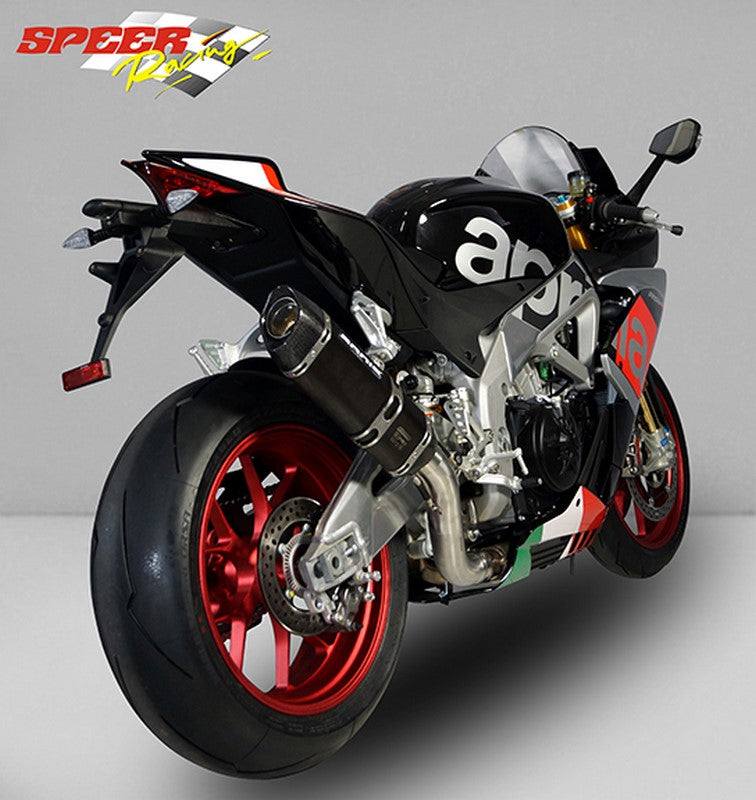 Bodis P-TEC II, Slip-On, Stainless Steel Black for APRILIA RSV4 (2015-2016) | ARSV4-012