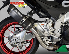 Bodis P-TEC II, Slip-On, Stainless Steel Black for APRILIA RSV4 (2015-2016) | ARSV4-012
