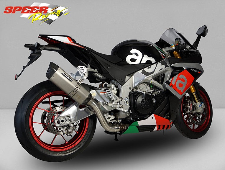 Bodis P-TEC II, Slip-On, Stainless Steel/Full-Titan for APRILIA RSV4 (2015-2016) | ARSV4-013