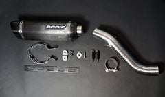 Bodis P-TEC II, Slip-On, Stainless Steel Black for APRILIA Tuono V4 (2011-2016) | ARSV4-014