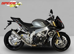 Bodis P-TEC II, Slip-On, Stainless Steel/Full-Titan for APRILIA Tuono V4 (2011-2016) | ARSV4-015