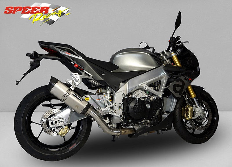 Bodis P-TEC II, Slip-On, Stainless Steel/Full-Titan for APRILIA Tuono V4 (2011-2016) | ARSV4-015