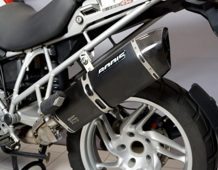 Bodis PENTA-TEC F, Slip-On, Stainless Steel Black for BMW R1200GS (2008-2009) | BR1200GS-022