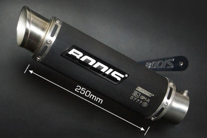 Bodis GP1-R, Slip-On, Stainless Steel Black for BMW S1000R (2014-2016) | BS1000R-001