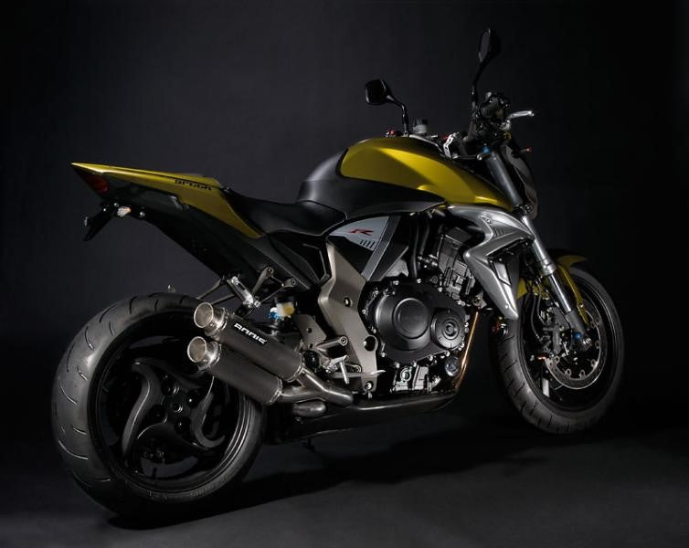 Bodis GPX2-S, Slip-On, Stainless Steel Brushed for HONDA CB1000R (2008-2017) | HCB1000R-001