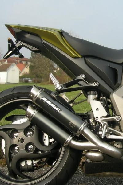 Bodis GPX2-S, Slip-On, Stainless Steel Black for HONDA CB1000R (2008-2017) | HCB1000R-007