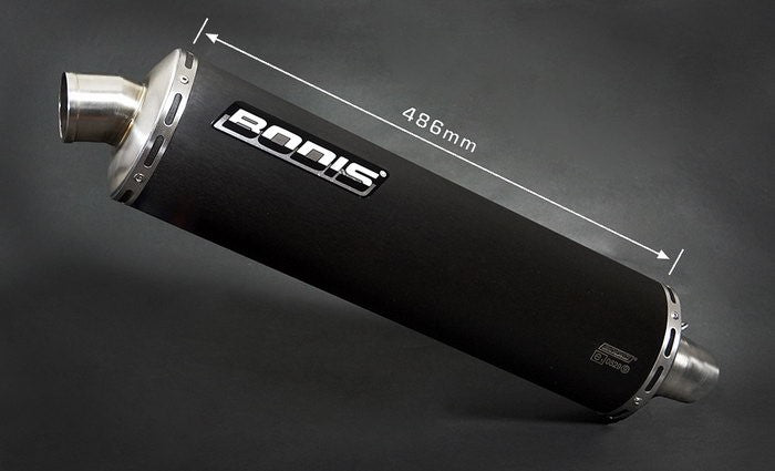 Bodis OVAL 1OK, Slip-On, Stainless Steel Black for HONDA CB1300 (2003-2007) | HCB1300-008